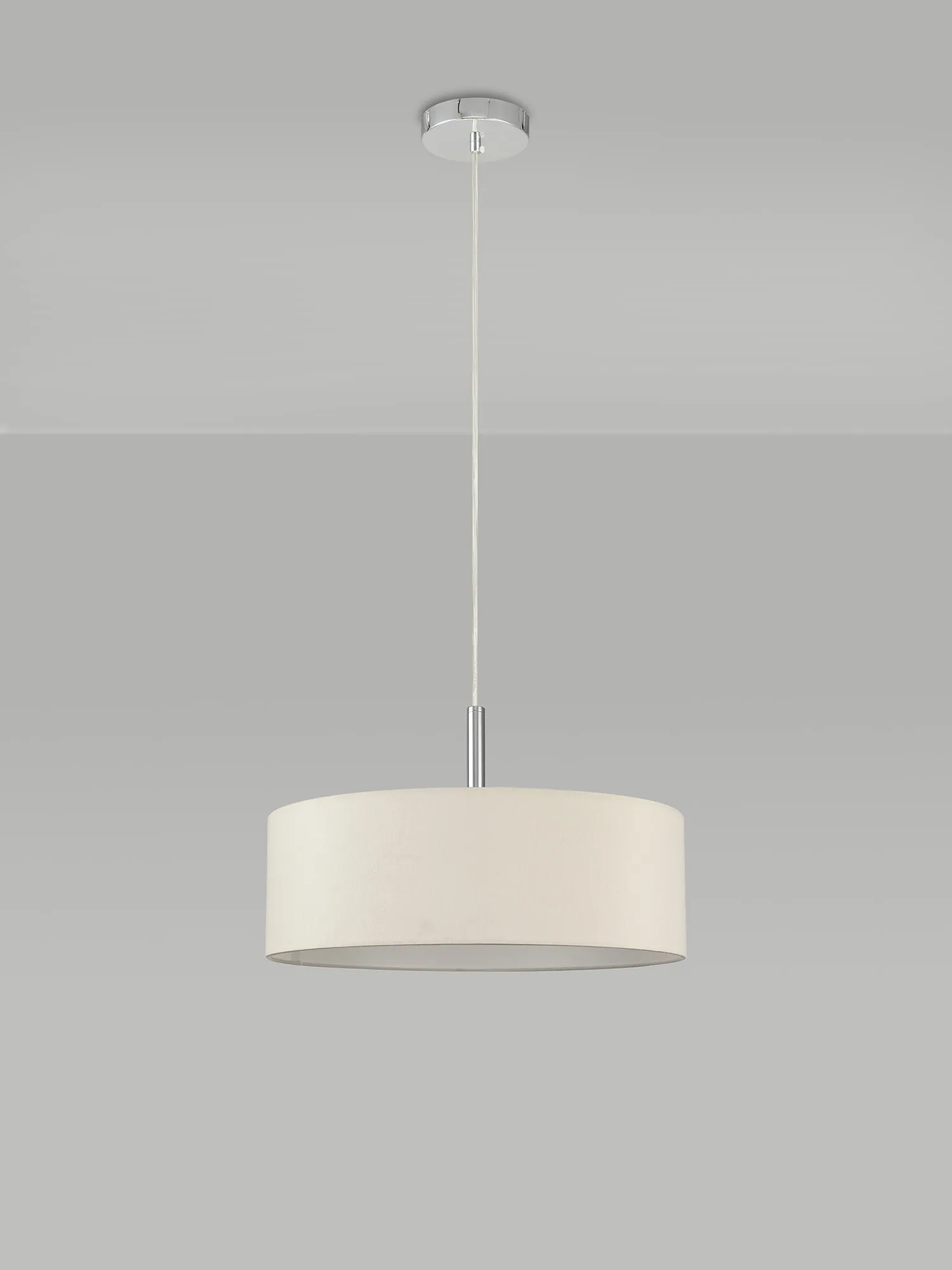 Baymont 45cm 5 Light Pendant Polished Chrome, Ivory Pearl/White DK0728  Deco Baymont CH IV